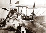 British aviators getting instructions
