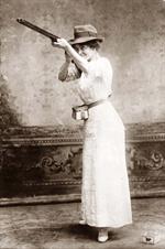 Woman Trapshooting