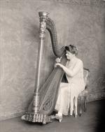 Woman Playing Harp