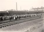 Crowd Welcoming Soldiers