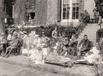 Injured Soldiers Watching Parade