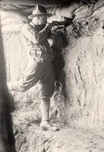 Soldier Shooting in Trench