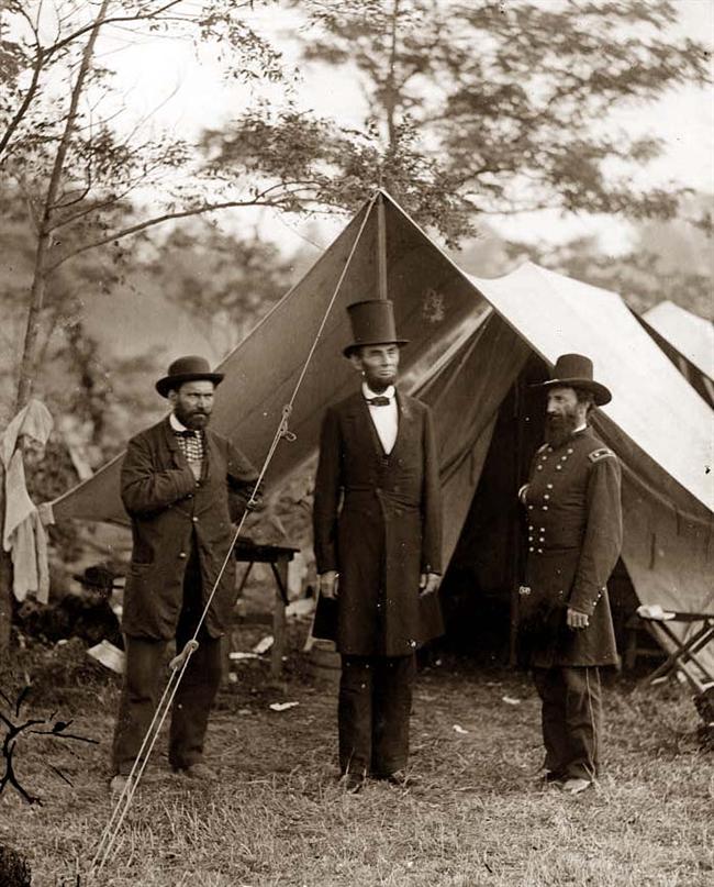 President Lincoln at Antietam