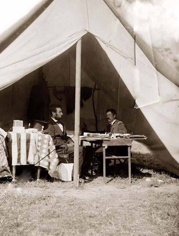 President Lincoln at Antietam