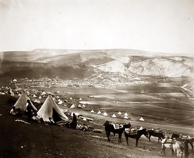 Cavalry camp near
