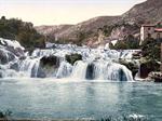 Sebenico, lower falls of the Kerka, Dalmatia, Austro-Hungary