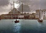 Yeni-Djama i.e., Yeni Cami by moonlight, Constantinople, Turkey