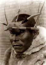 Eskimo Man in Head Dress