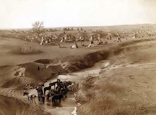 Lakota Sioux Indian Village