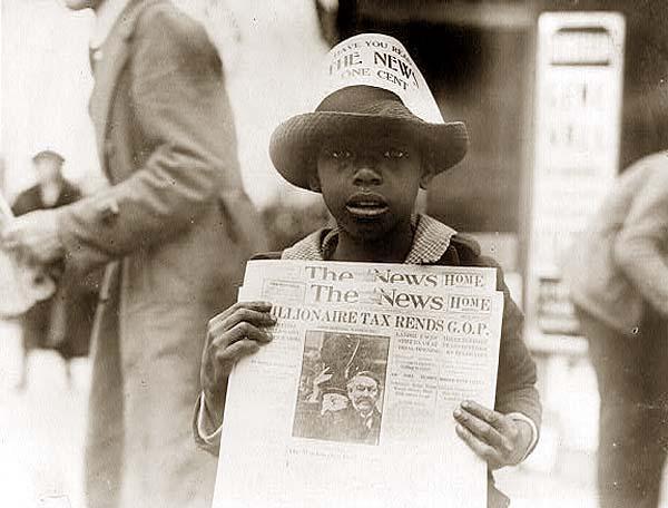 Black Newspaper Boy